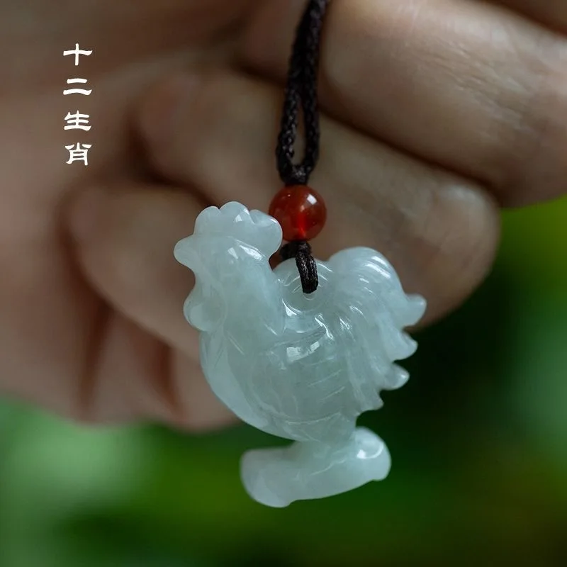 Women'S Fashion Jewellery - Natural Emerald Chinese Three dimensional Zodiac