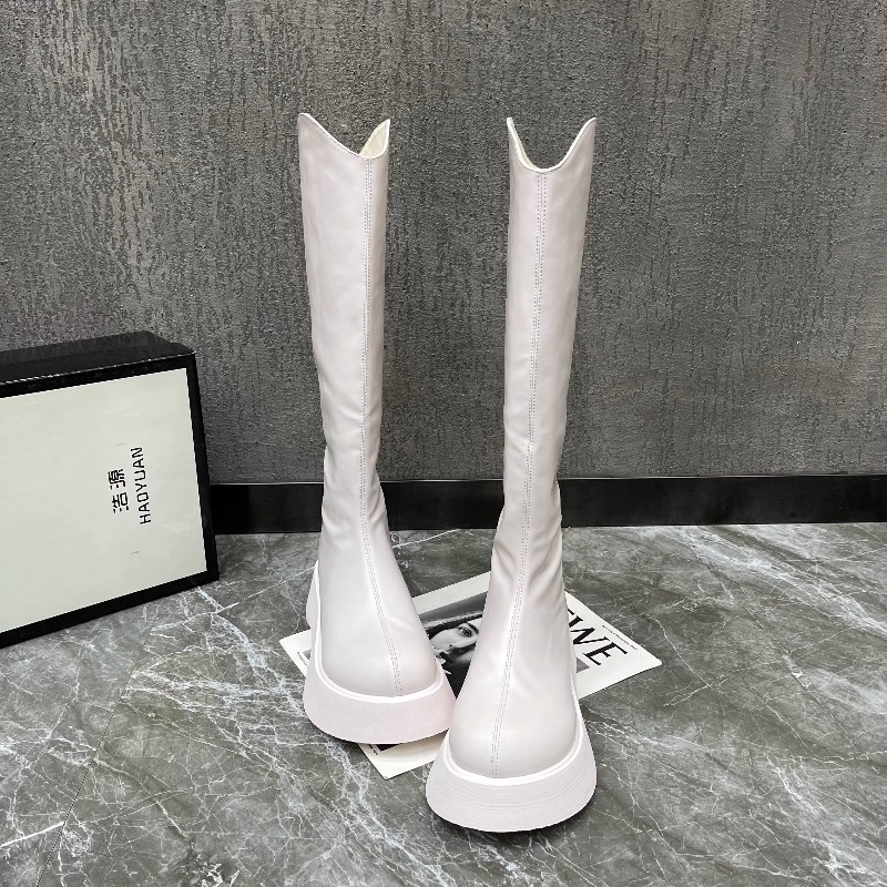Women'S Fashion Trends 2025 - Women's New Simple Solid Color Platform