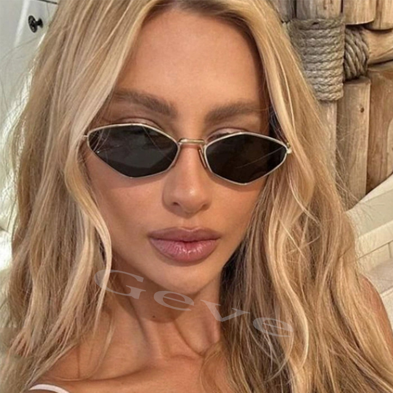 Women'S Fashion Trends Summer 2025 - Trendy Polygonal Small Sunglasses Women Vintage