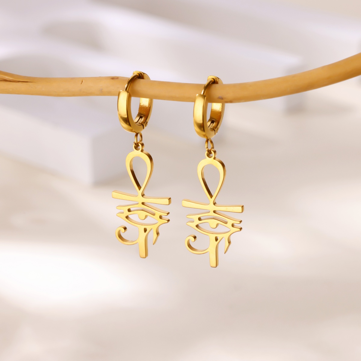 Women Fashion Egypt - Eye of Horus Egypt Pendant Earrings