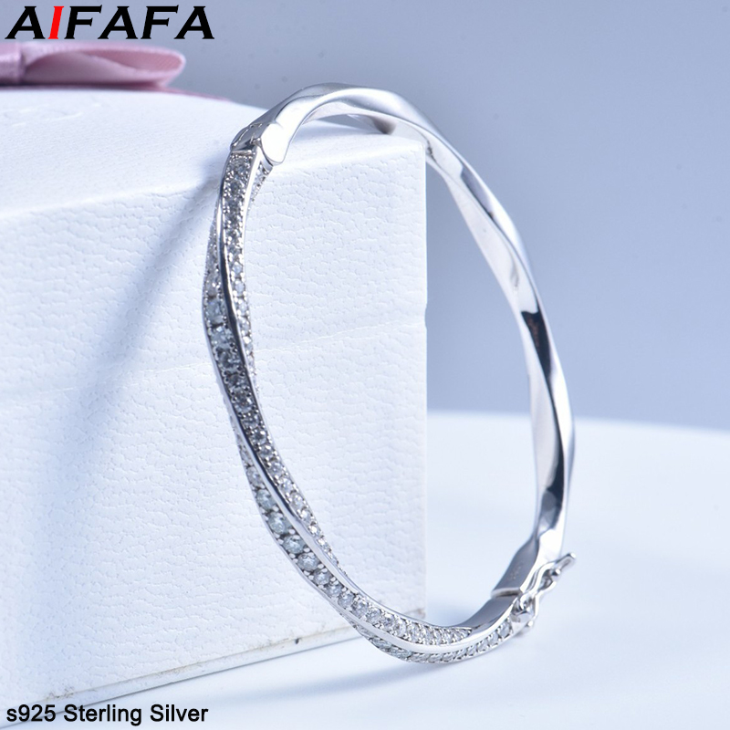 Women'S Fashion Jewellery - s925 Sterling Silver Bangle for Women