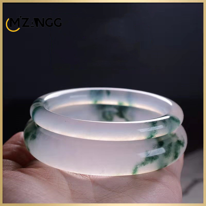 Women'S Fashion Jewellery - Natural Green Jadeite Bangle Jade Bracelet