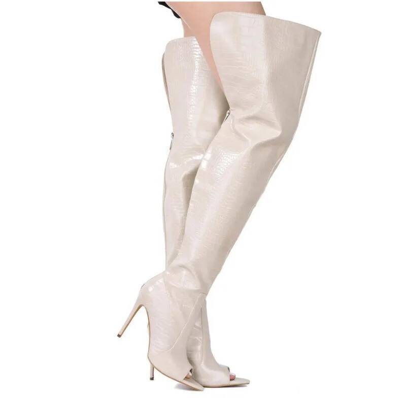 Women'S Fashion Trends Autumn 2025 - Stiletto High Heels Over The Knee