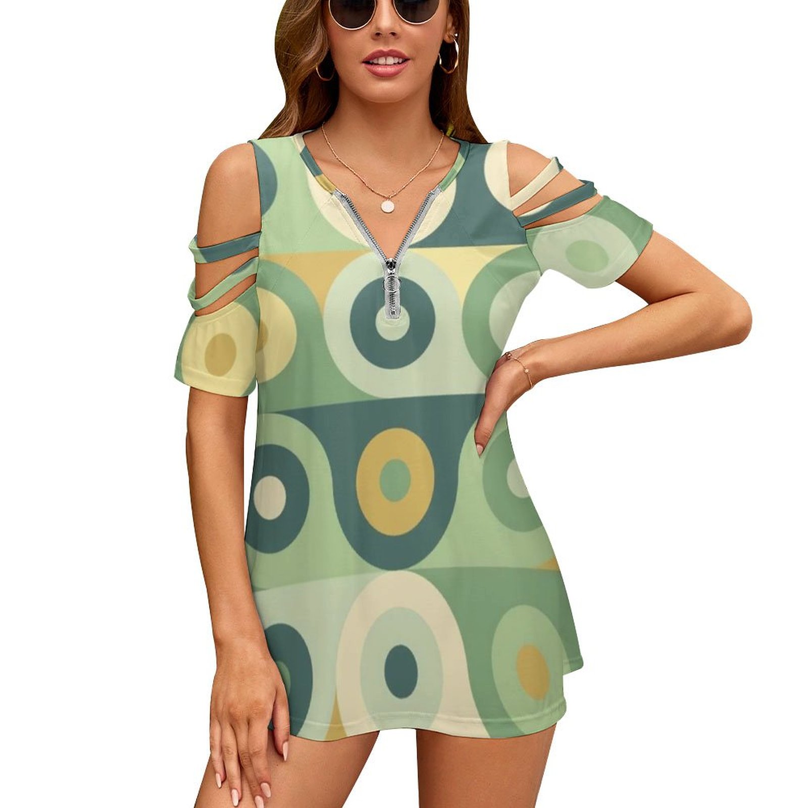 Groovy 70's Pattern Women Zipp - Women'S Fashion Of The 60S recension och pris