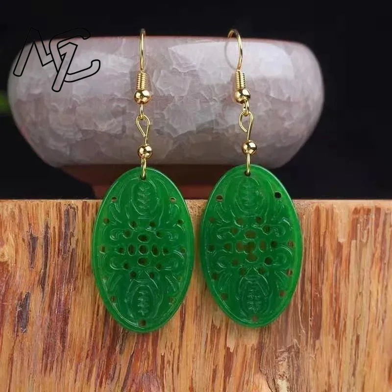 925 Silver Natural Green Jade  - Women'S Fashion Jewellery recension och pris