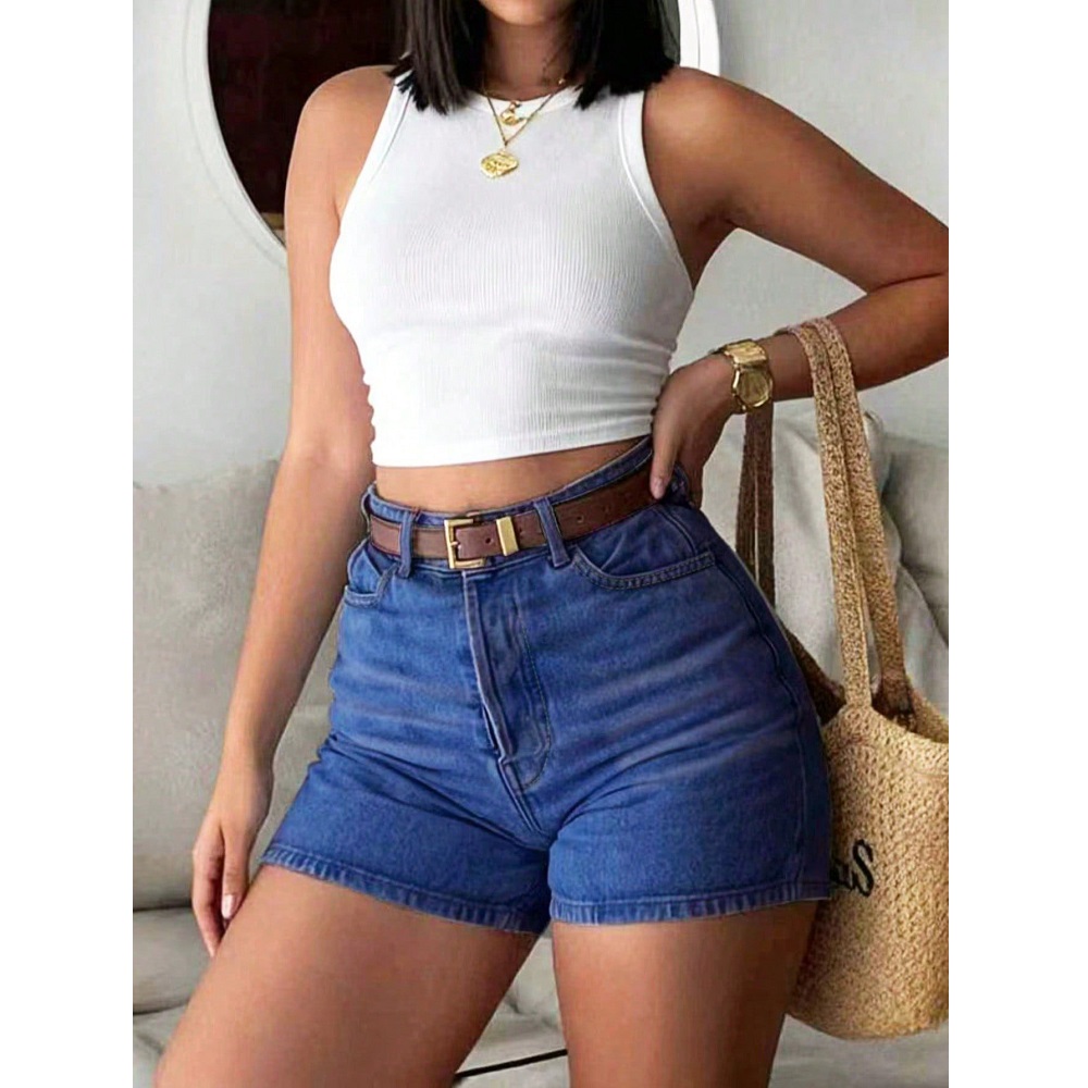 Women Summer Denim Shorts High - Women'S Fashion Trousers recension och pris