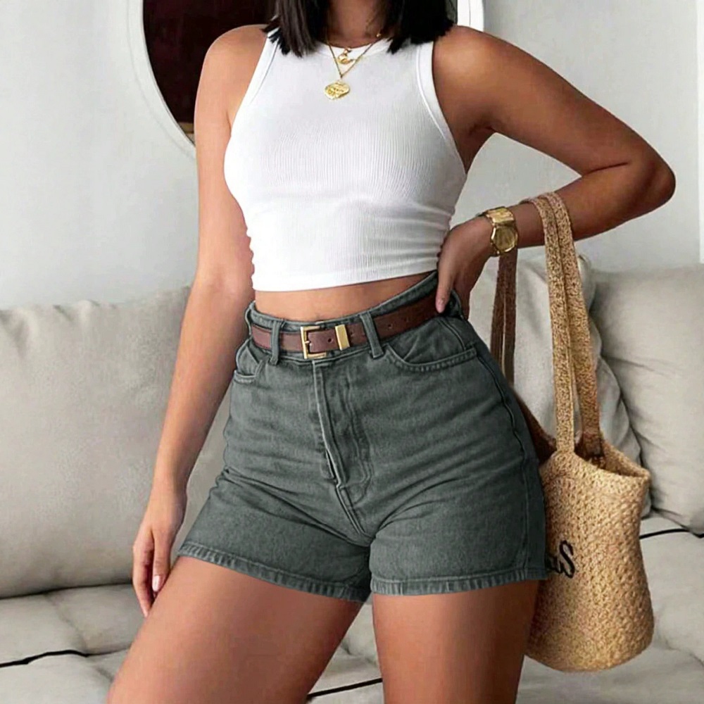 Women Summer Denim Shorts High - Women'S Fashion Trousers recension och pris