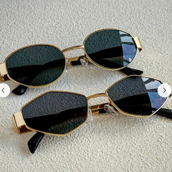 Trendy Round Frame Metal Sungl - Women'S Fashion Eyewear recension och pris