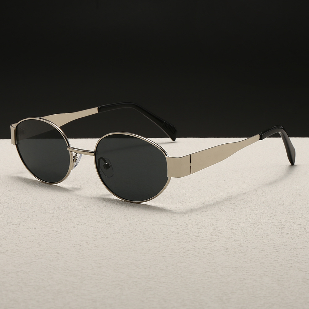 Trendy Round Frame Metal Sungl - Women'S Fashion Eyewear recension och pris