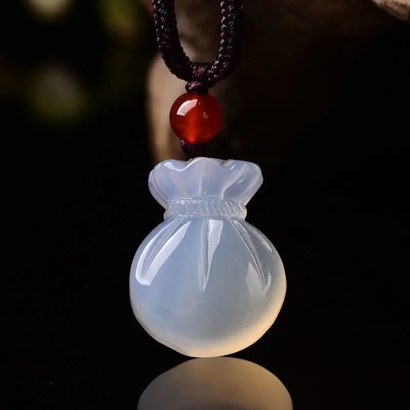 Natural Agate Blessing Bag Pen - Women'S Fashion Jewellery recension och pris