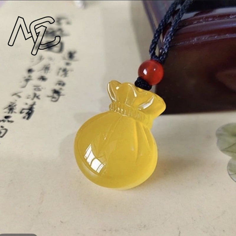 Natural Agate Blessing Bag Pen - Women'S Fashion Jewellery recension och pris