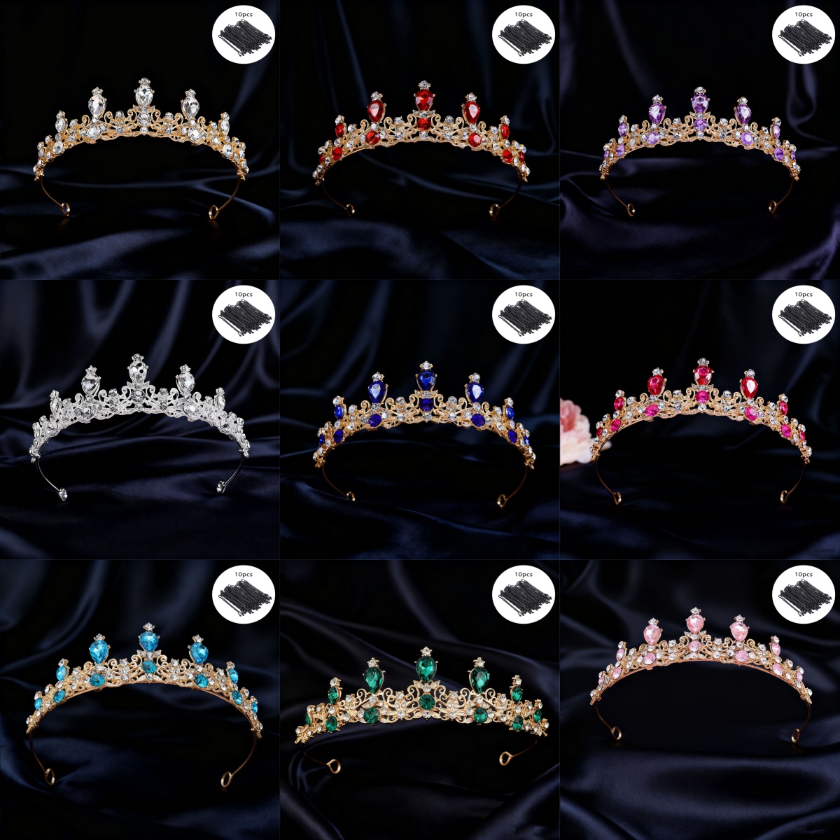 Bridal Tiara Vintage Scroll Rh - Women Queen Fashion recension och pris