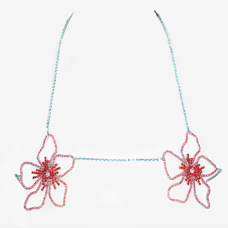 Stonefans Pink Flower Chest Ch - Women'S Fashion Jewellery recension och pris