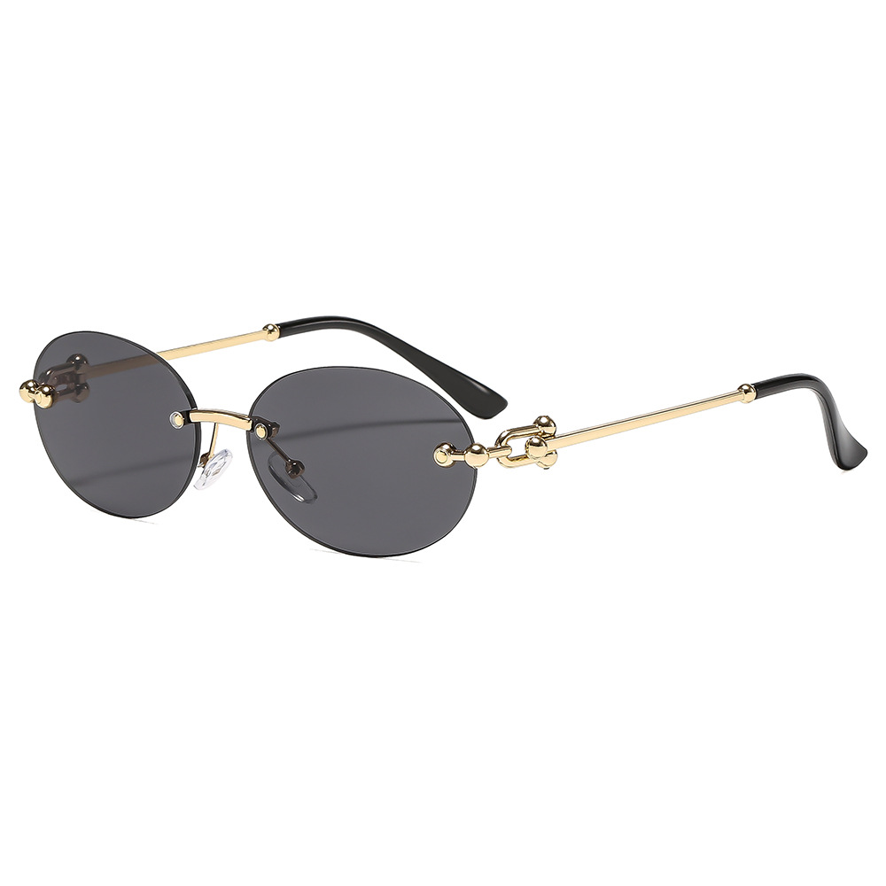 New Metal Frameless Oval Woman - Women'S Fashion Eyewear recension och pris