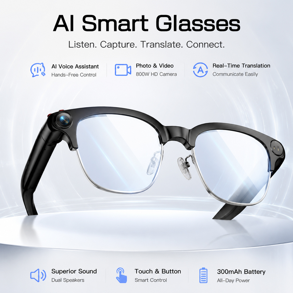 Fashion Smart Glasses HD Video - Women Fashion Video recension och pris