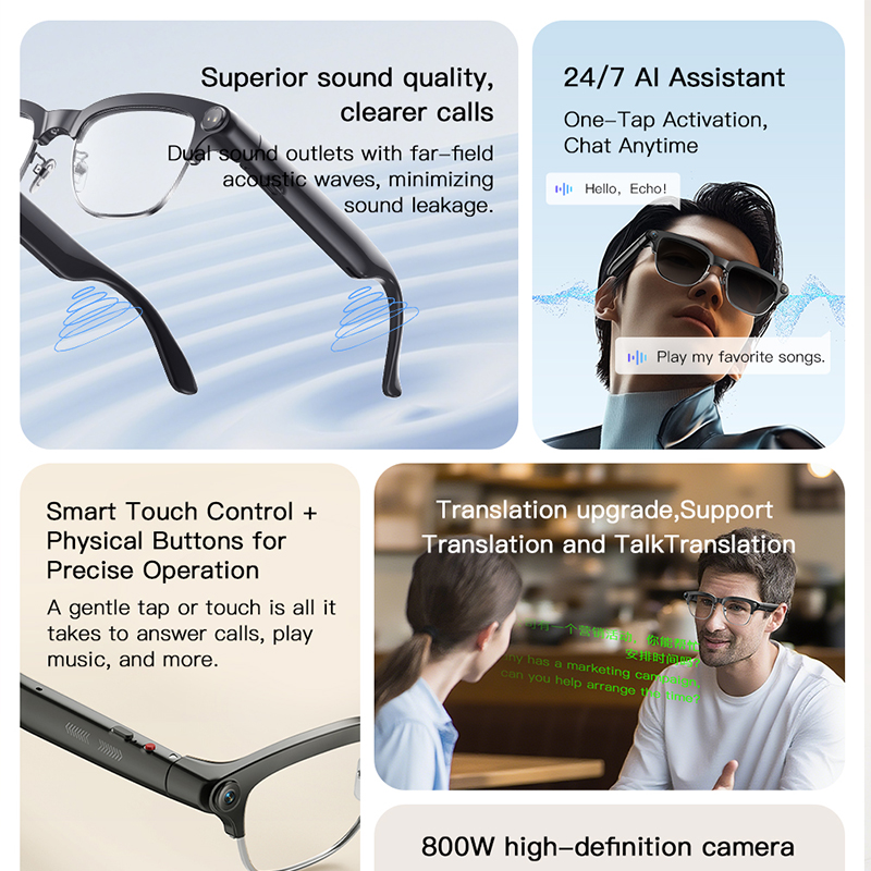 Fashion Smart Glasses HD Video - Women Fashion Video recension och pris