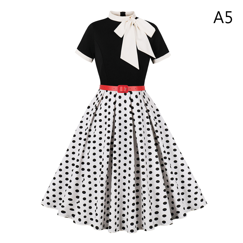 50 60s Vintage Dress Women Pol - Women'S Fashion From The 60S recension och pris