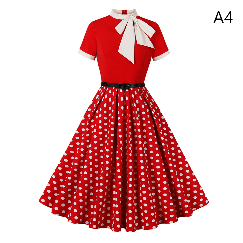 50 60s Vintage Dress Women Pol - Women'S Fashion From The 60S recension och pris