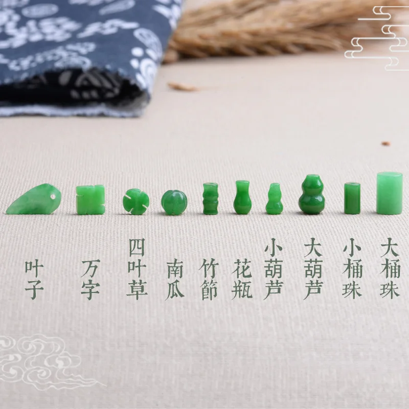 10pc Green Jade Gourd Leaves B - Women'S Fashion Jewellery recension och pris