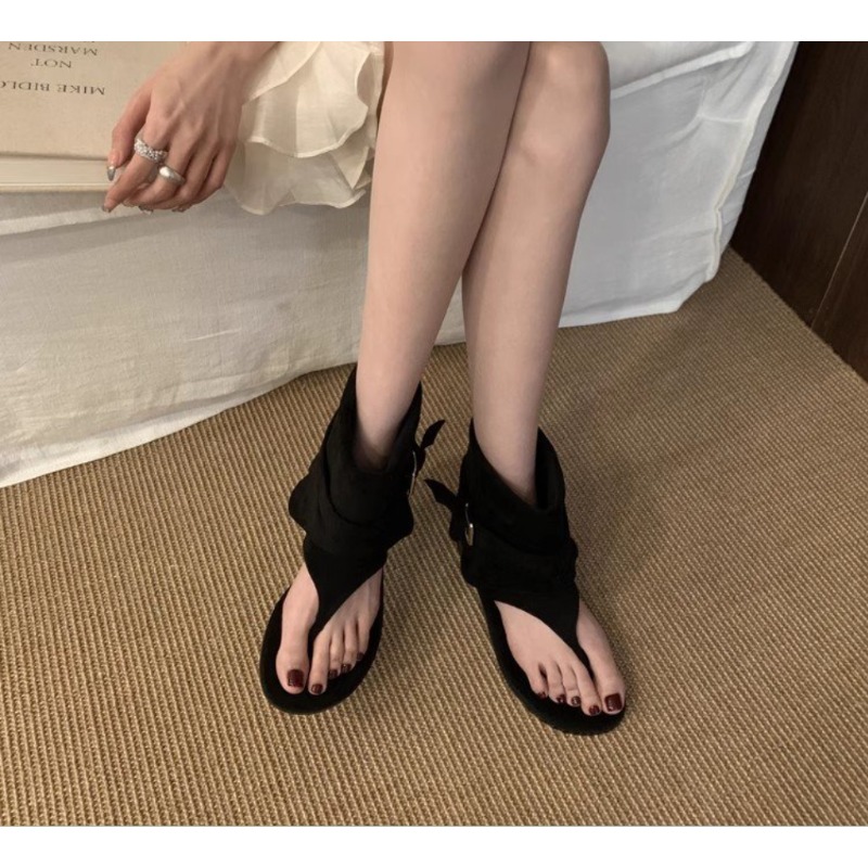 2025Spring Clip Toe Flats Sand - Women'S Fashion Trousers recension och pris