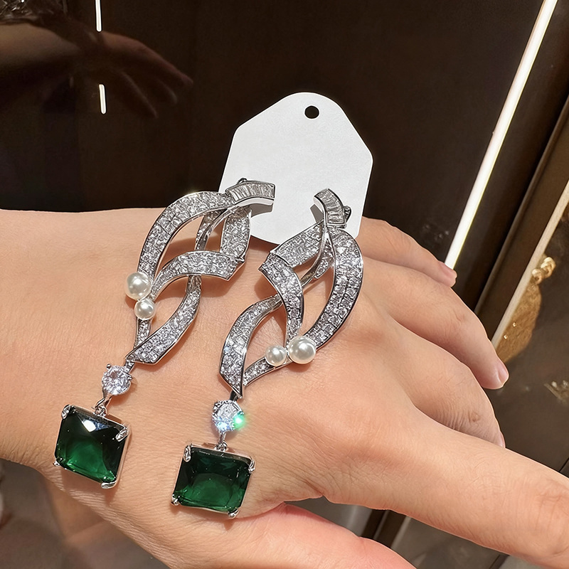 Retro Luxury Emerald Square Di - Women'S Fashion Magazine recension och pris