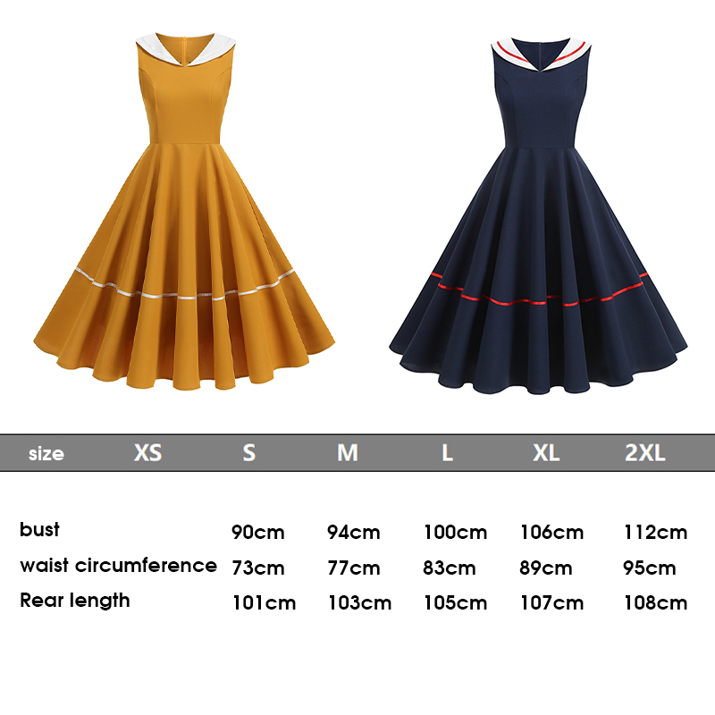 50s 60s Vintage Navy Style Dr - Women'S Fashion Of The 60S recension och pris