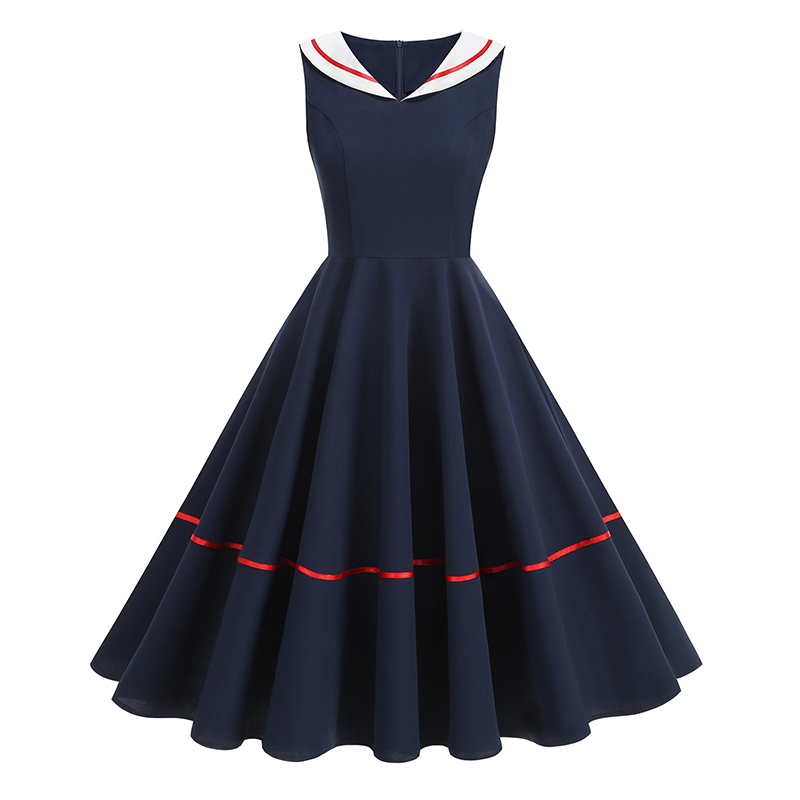 50s 60s Vintage Navy Style Dr - Women'S Fashion Of The 60S recension och pris