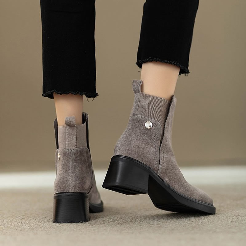 Suede Women Chunky Ankle Boots - Women'S Fashion Trends Autumn 2025 recension och pris