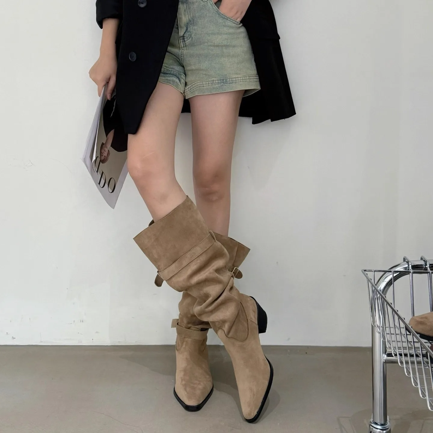 Vintage Suede Women Trouser Le - Women'S Fashion Trousers recension och pris