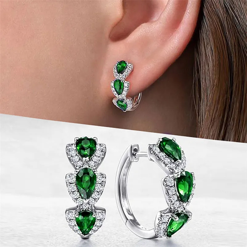 New Klein Blue Zircon Hoop Ear - Women'S Fashion Magazine recension och pris