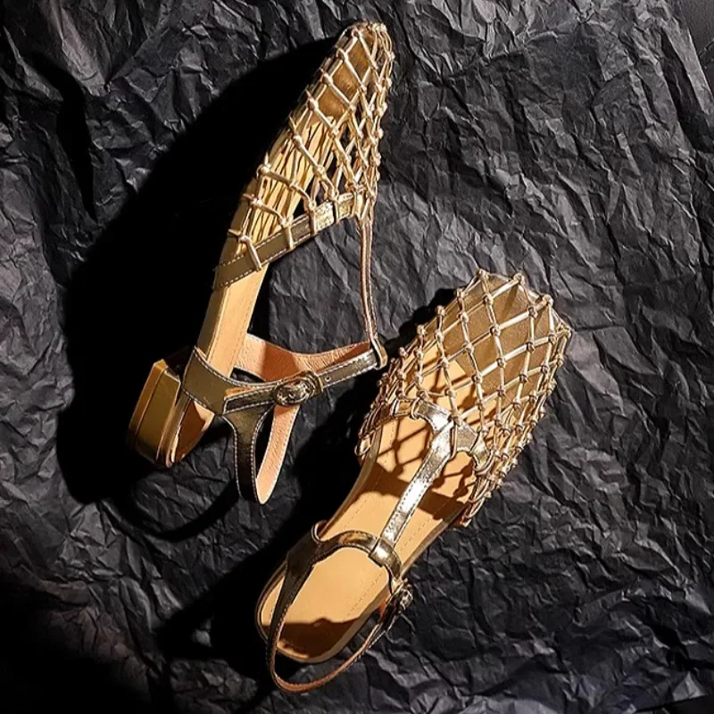 Women Weave Mesh Sandals Squar - Women'S Fashion Trends Summer 2025 recension och pris