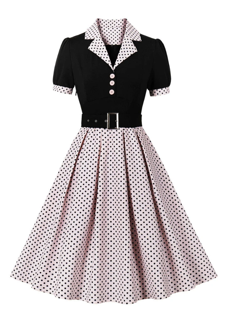 2024 New Fashion Polka Dot Vin - Women'S Fashion From The 60S recension och pris