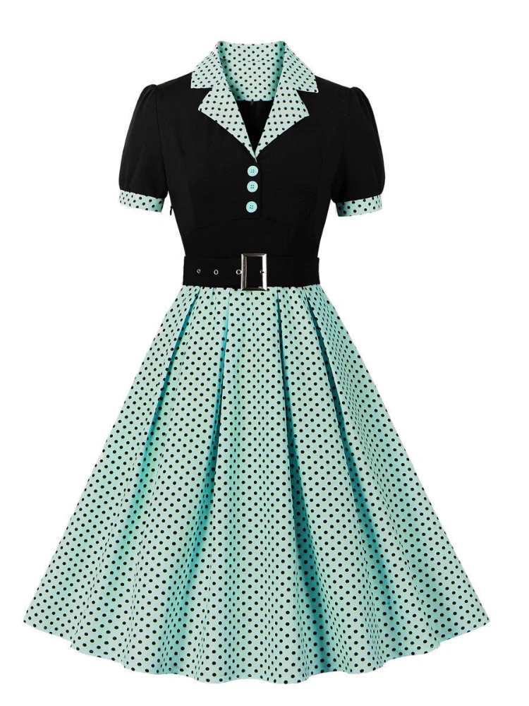 2024 New Fashion Polka Dot Vin - Women'S Fashion From The 60S recension och pris