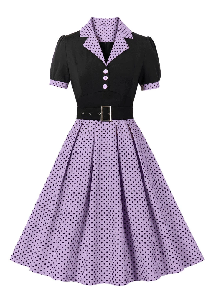 2024 New Fashion Polka Dot Vin - Women'S Fashion From The 60S recension och pris