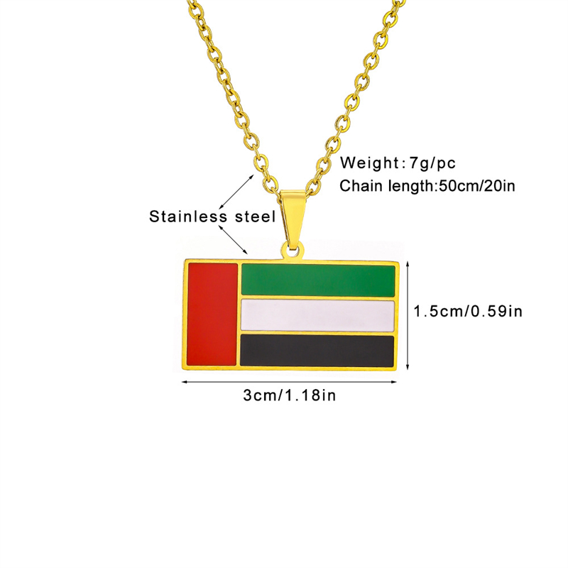 United Arab Emirates Flag Pend - Women Fashion Uae recension och pris