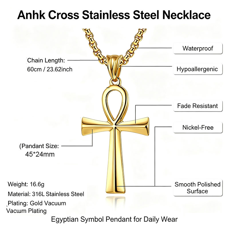 Egyptian Ankh Cross Pendant Ne - Women Fashion Egypt recension och pris