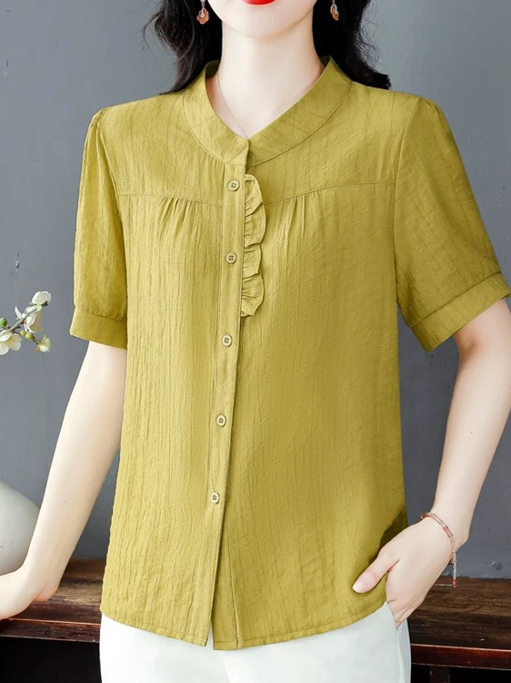 Fashionable Ice Silk Pleated C - Women Fashion Over 40 recension och pris