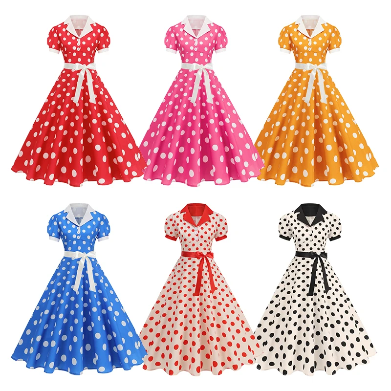 Vintage Polka Dot Summer Dress - Women'S Fashion Of The 60S recension och pris