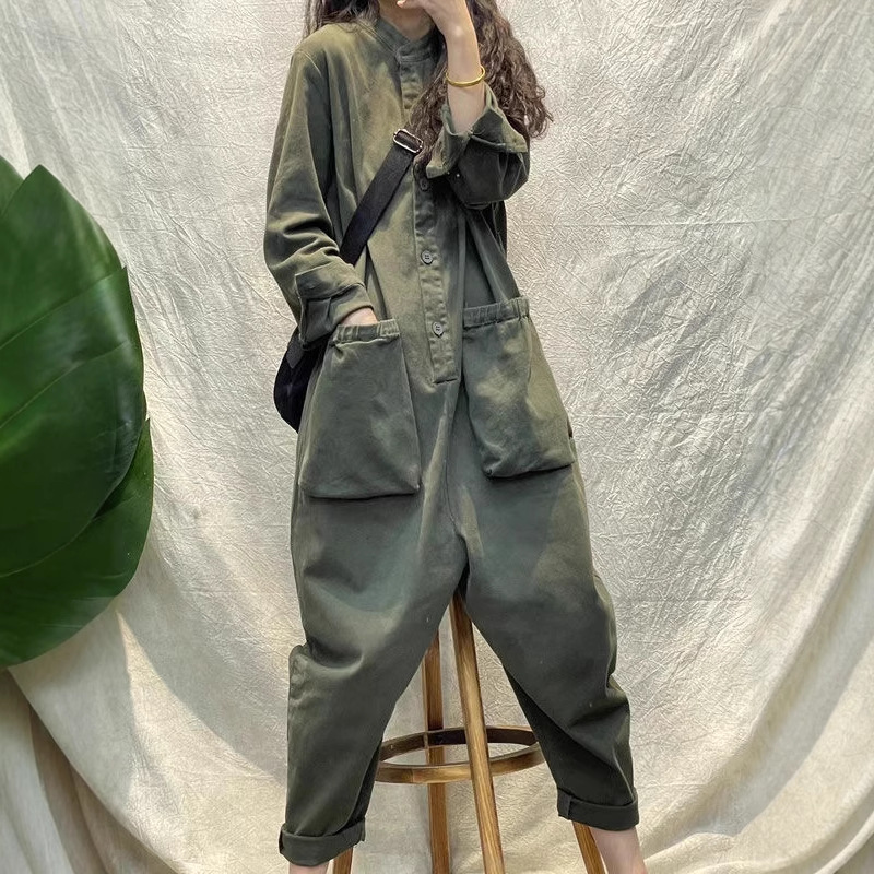 Casual Women Jumpsuit Cargo Lo - Women'S Fashion Utility Belt recension och pris