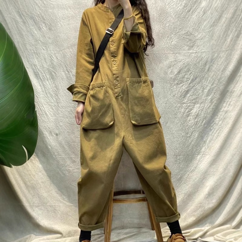 Casual Women Jumpsuit Cargo Lo - Women'S Fashion Utility Belt recension och pris