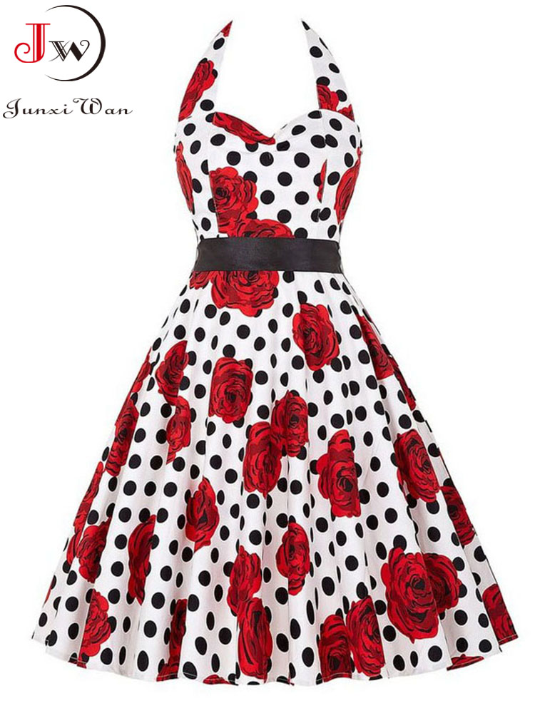 Women Summer Polka Dot Vintage - Women'S Fashion From The 60S recension och pris