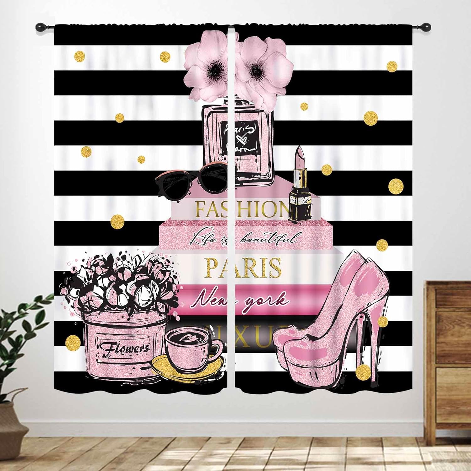 Pink Fashion Women Curtain for - Women'S Fashion Magazine recension och pris