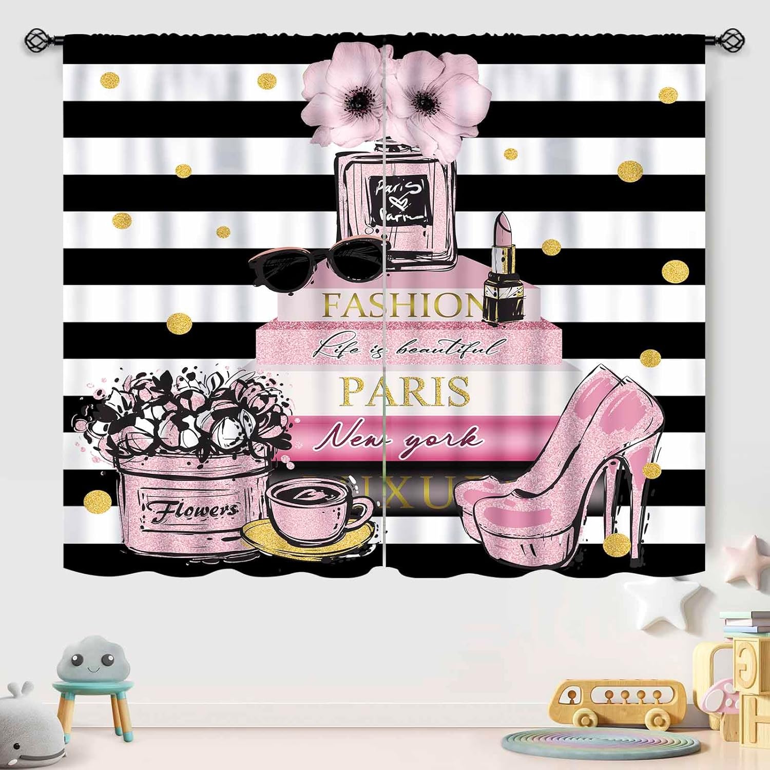 Pink Fashion Women Curtain for - Women'S Fashion Magazine recension och pris