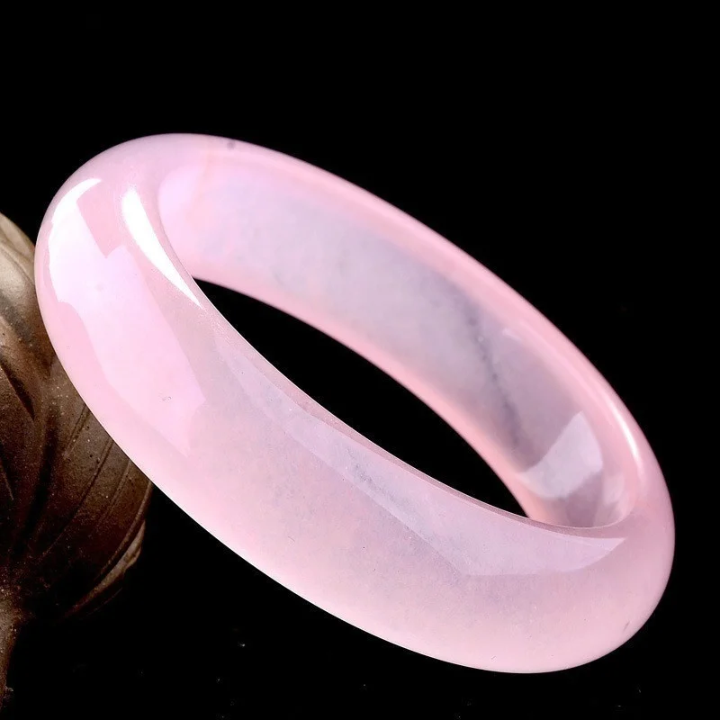 Genuine Natural Pink Jade Bang - Women'S Fashion Jewellery recension och pris