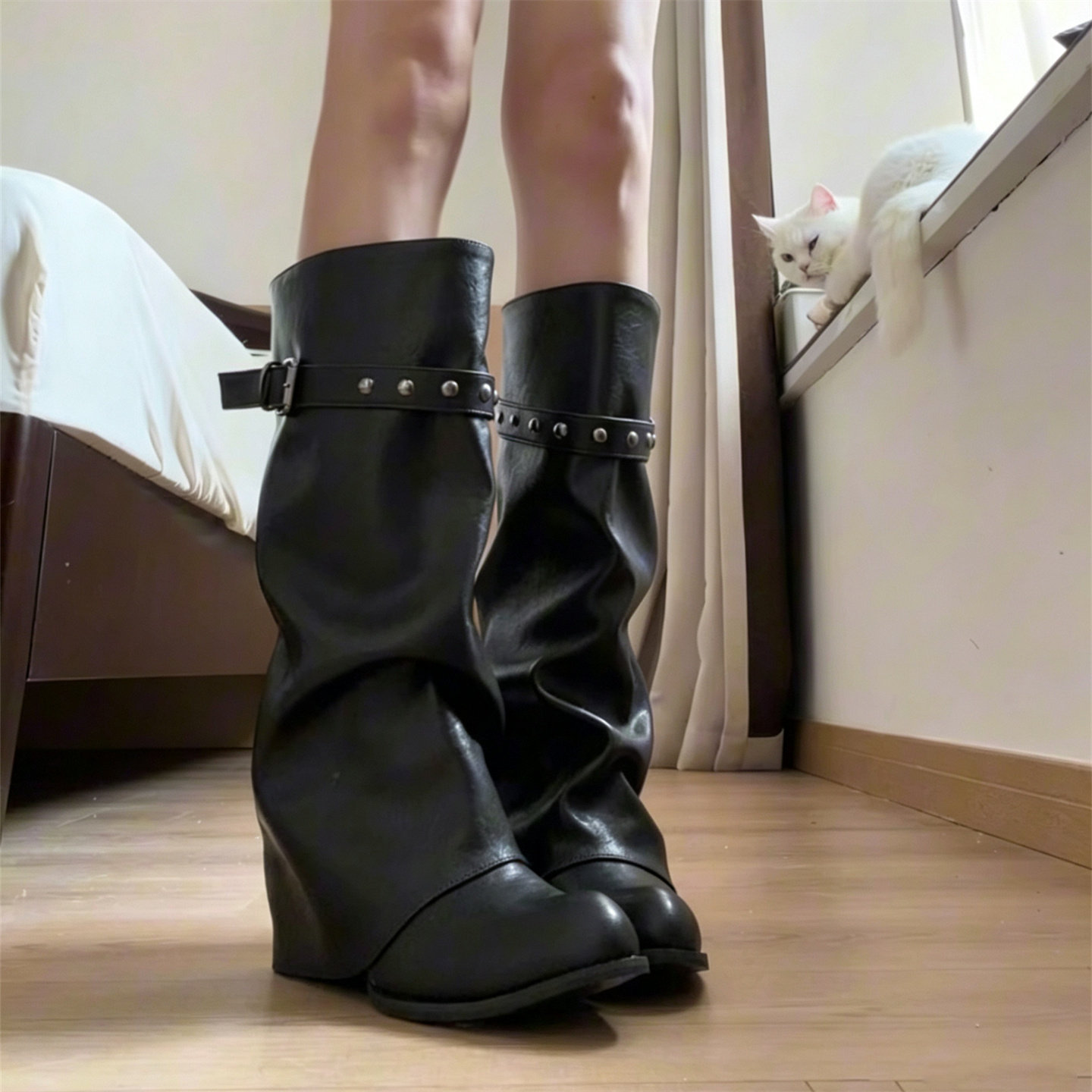 Fashion Rivet Buckle Strap 202 - Women'S Fashion Trousers recension och pris