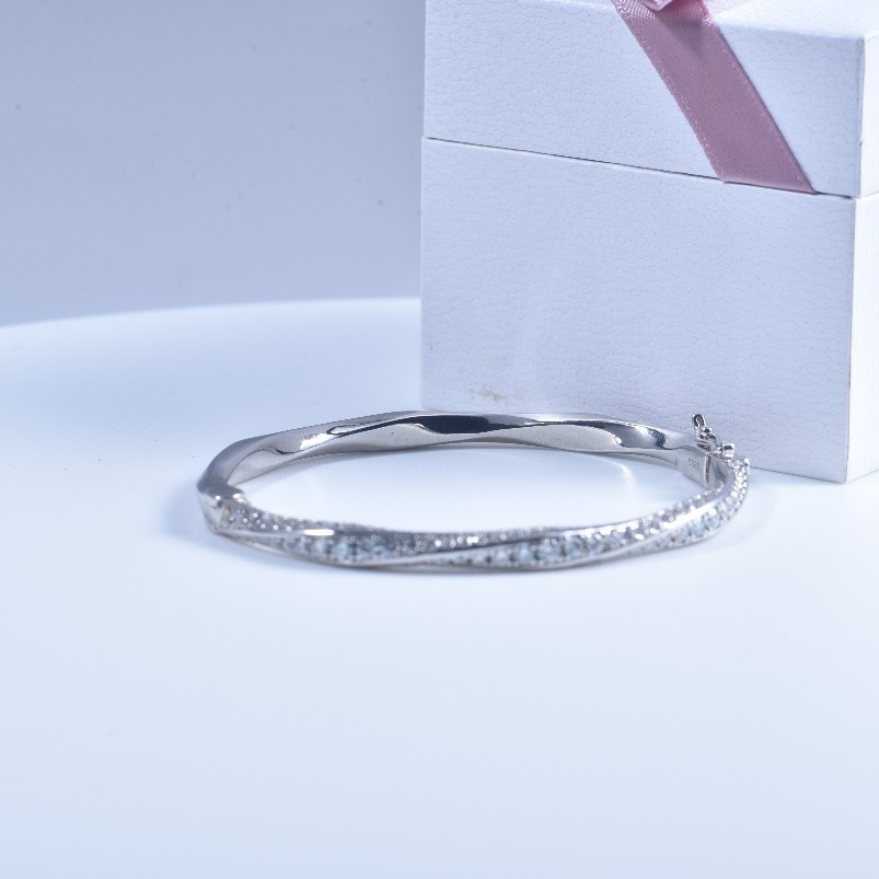 s925 Sterling Silver Bangle fo - Women'S Fashion Jewellery recension och pris