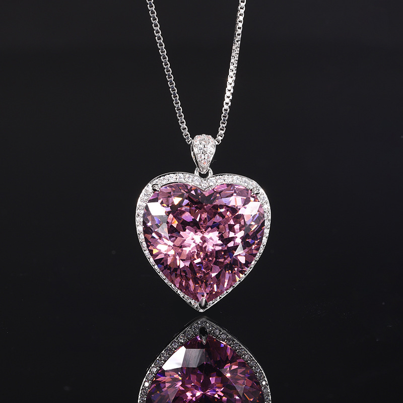 Shiny Cut Heart Pendant Neckla - Women'S Fashion Jewellery recension och pris