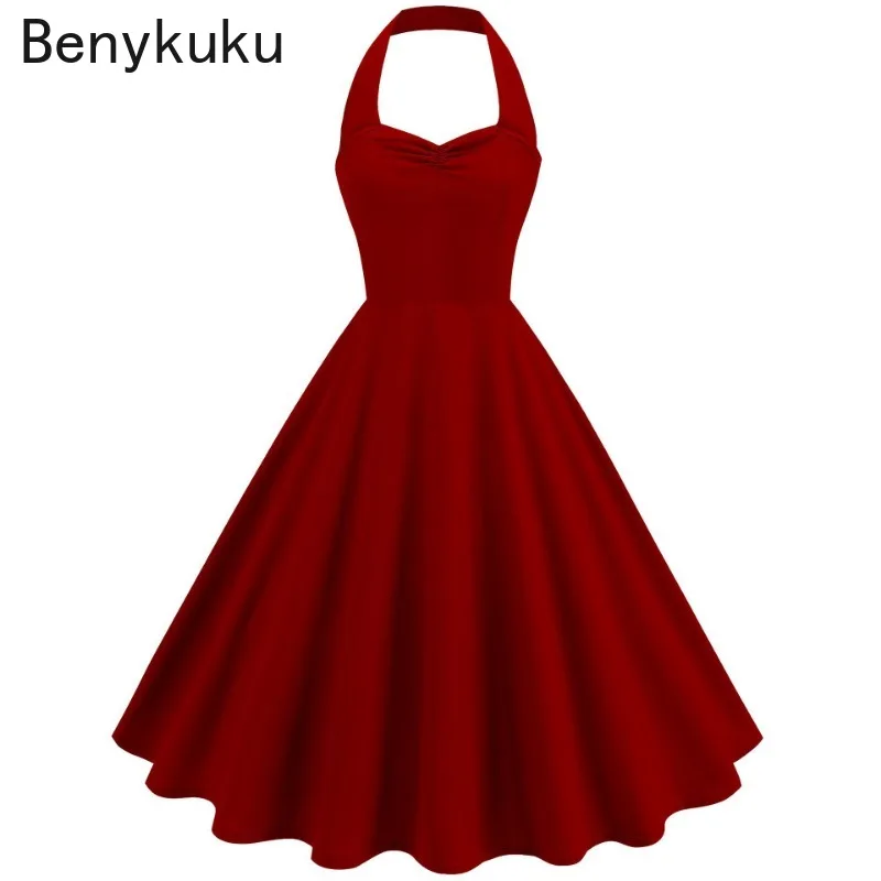 Solid Backless Pin Up 50s 60s  - Women'S Fashion Of The 60S recension och pris