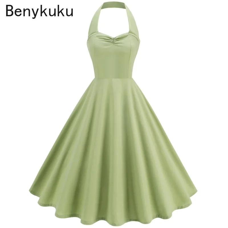 Solid Backless Pin Up 50s 60s  - Women'S Fashion Of The 60S recension och pris
