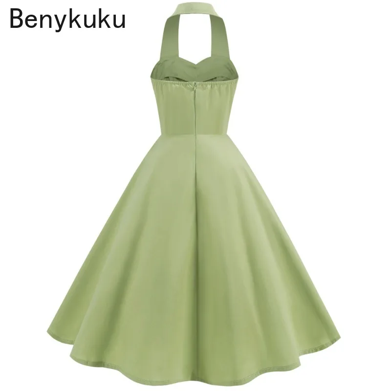 Solid Backless Pin Up 50s 60s  - Women'S Fashion Of The 60S recension och pris